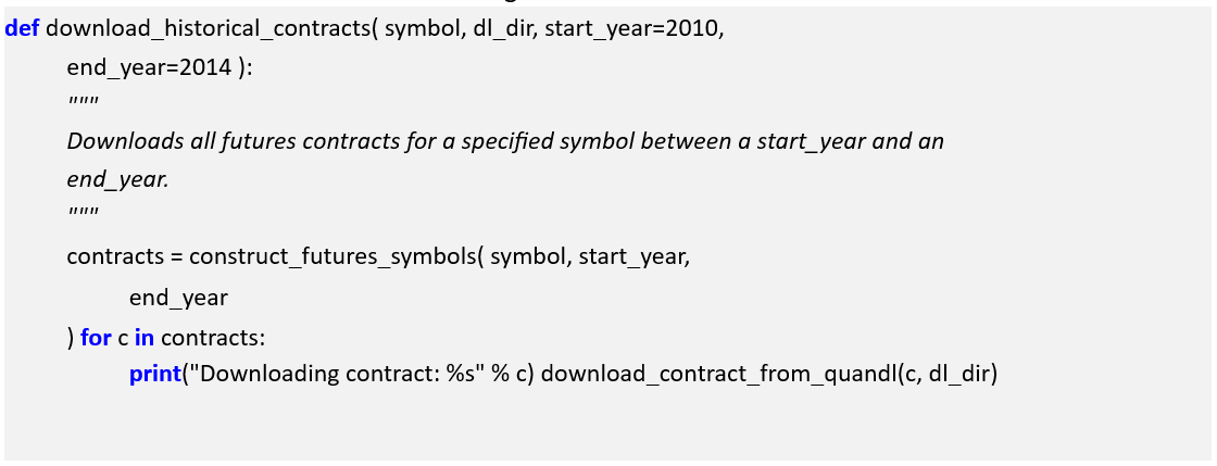 Processing Financial Data