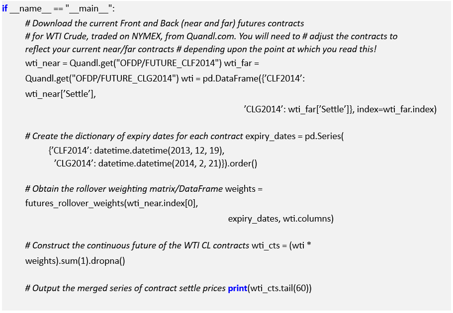 Processing Financial Data
