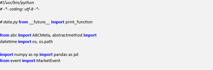 Event-Driven Trading Engine Implementation With Python